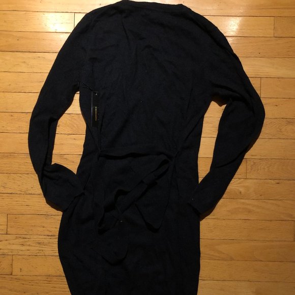 Brand New Long Women's BCBGMaxazria Black Cardigan Sweater - Picture 2 of 9